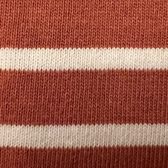 Ann Taylor LOFT Sienna Brown & Cream Striped Knit Mini Shift Dress - Picture 3 of 16